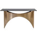 London 59.75 X 28 inch Smoked / Gold Desk